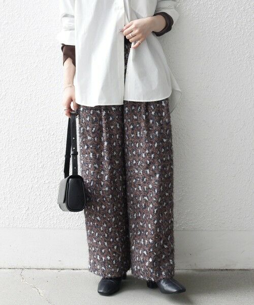 SHIPS / シップス その他パンツ | SHIPS any:〈手洗い可能〉レオパード ジャカード ワイド イージー パンツ | 詳細27