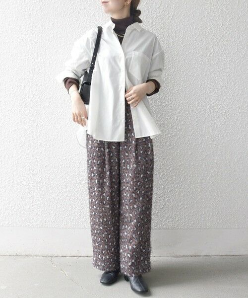 SHIPS / シップス その他パンツ | SHIPS any:〈手洗い可能〉レオパード ジャカード ワイド イージー パンツ | 詳細19