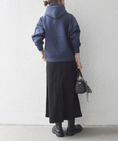 SHIPS / シップス ロング・マキシ丈スカート | 《一部追加予約》SHIPS any: ポリエステル スエード フロント ボタン Aライン スカート | 詳細2