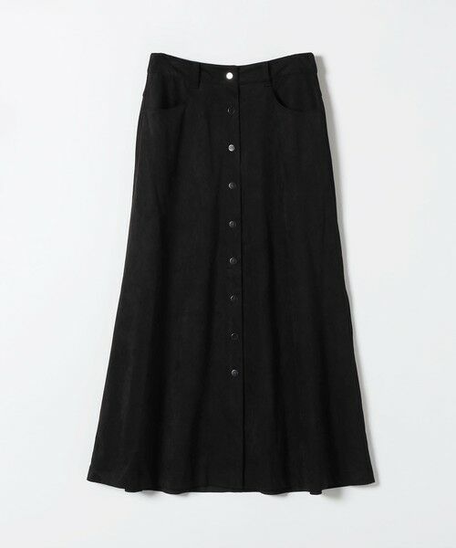SHIPS / シップス ロング・マキシ丈スカート | 《一部追加予約》SHIPS any: ポリエステル スエード フロント ボタン Aライン スカート | 詳細6