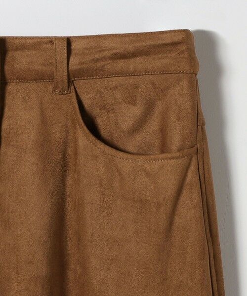 SHIPS / シップス ロング・マキシ丈スカート | 《一部追加予約》SHIPS any: ポリエステル スエード フロント ボタン Aライン スカート | 詳細18