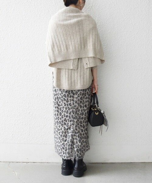 SHIPS / シップス ロング・マキシ丈スカート | 《一部追加予約》SHIPS any:〈手洗い可能〉レオパード ジャカード Iライン イージー スカート | 詳細2