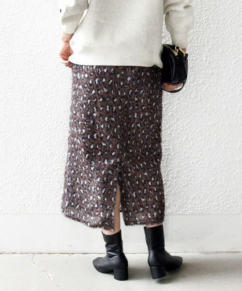 SHIPS / シップス ロング・マキシ丈スカート | 《一部追加予約》SHIPS any:〈手洗い可能〉レオパード ジャカード Iライン イージー スカート | 詳細21