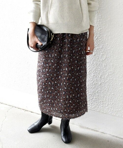 SHIPS / シップス ロング・マキシ丈スカート | 《一部追加予約》SHIPS any:〈手洗い可能〉レオパード ジャカード Iライン イージー スカート | 詳細19