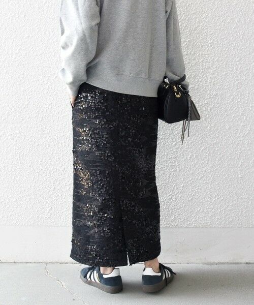 SHIPS / シップス ロング・マキシ丈スカート | SHIPS any: スパンコール ジャカード Iライン イージー スカート | 詳細5
