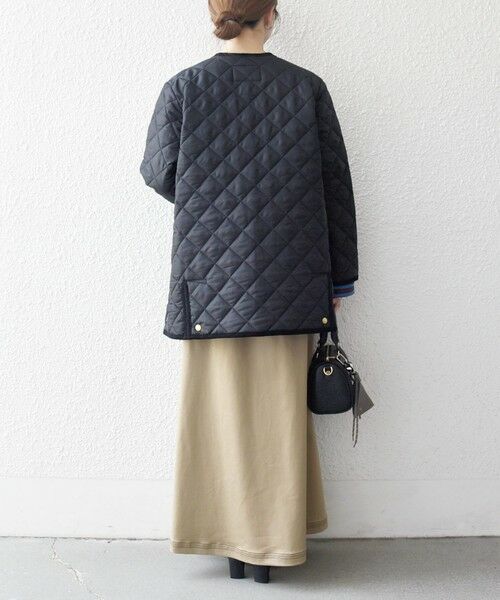 SHIPS / シップス その他アウター | Traditional Weatherwear: ARKLEY Aライン ミドル ノーカラー コート | 詳細2