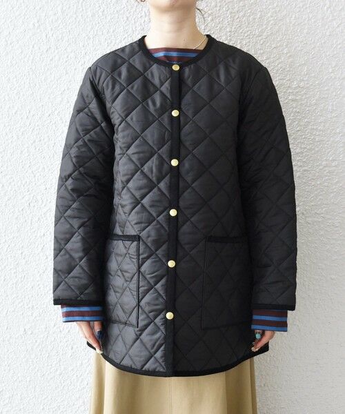 SHIPS / シップス その他アウター | Traditional Weatherwear: ARKLEY Aライン ミドル ノーカラー コート | 詳細17