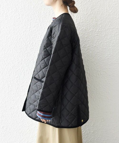 SHIPS / シップス その他アウター | Traditional Weatherwear: ARKLEY Aライン ミドル ノーカラー コート | 詳細18