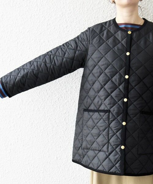 SHIPS / シップス その他アウター | Traditional Weatherwear: ARKLEY Aライン ミドル ノーカラー コート | 詳細20