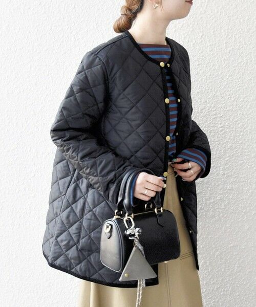 SHIPS / シップス その他アウター | Traditional Weatherwear: ARKLEY Aライン ミドル ノーカラー コート | 詳細5