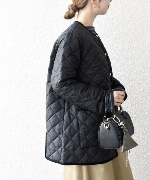 SHIPS / シップス その他アウター | Traditional Weatherwear: ARKLEY Aライン ミドル ノーカラー コート | 詳細6