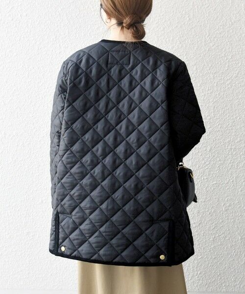 SHIPS / シップス その他アウター | Traditional Weatherwear: ARKLEY Aライン ミドル ノーカラー コート | 詳細7