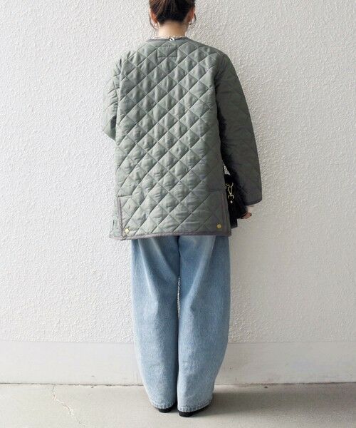 SHIPS / シップス その他アウター | Traditional Weatherwear: ARKLEY Aライン ミドル ノーカラー コート | 詳細22