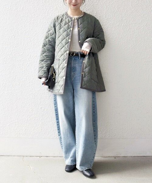 SHIPS / シップス その他アウター | Traditional Weatherwear: ARKLEY Aライン ミドル ノーカラー コート | 詳細21