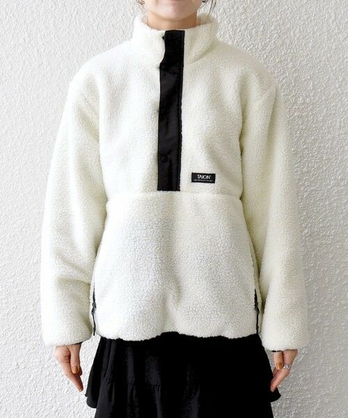 SHIPS / シップス その他トップス | 《追加予約》【SHIPS any別注】TAION:〈洗濯機可能〉ボア ハイネック プルオーバー | 詳細6