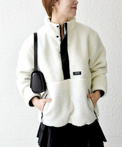 SHIPS / シップス その他トップス | 《追加予約》【SHIPS any別注】TAION:〈洗濯機可能〉ボア ハイネック プルオーバー | 詳細3