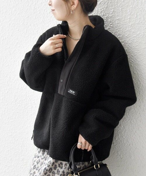 SHIPS / シップス その他トップス | 《追加予約》【SHIPS any別注】TAION:〈洗濯機可能〉ボア ハイネック プルオーバー | 詳細25