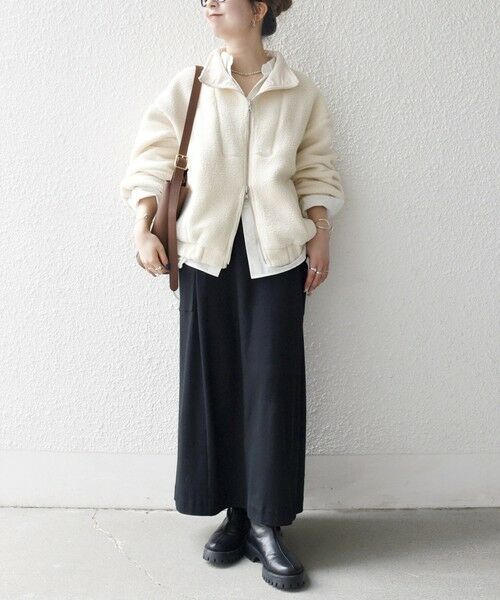 SHIPS / シップス ブルゾン | SHIPS any: ナイロン × ボア リバーシブル スタンドカラー ショート ブルゾン | 詳細1