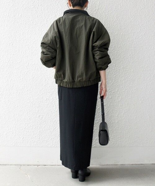 SHIPS / シップス ブルゾン | SHIPS any: ナイロン × ボア リバーシブル スタンドカラー ショート ブルゾン | 詳細26