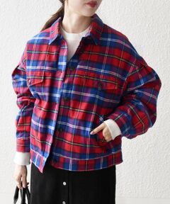 SHIPS / シップス ブルゾン | SHIPS any:〈手洗い可能〉タータン チェック キルティング シャツ ジャケット