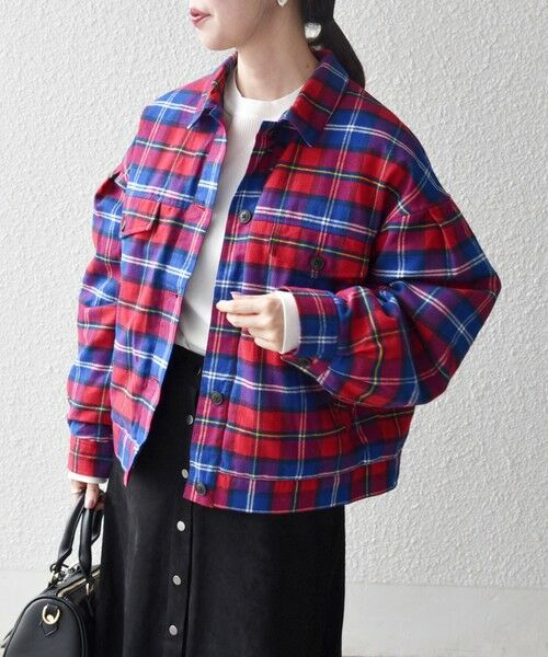 SHIPS / シップス ブルゾン | SHIPS any:〈手洗い可能〉タータン チェック キルティング シャツ ジャケット | 詳細3