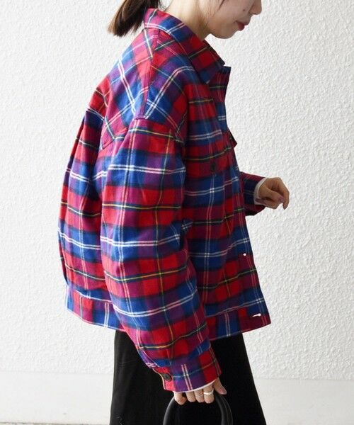 SHIPS / シップス ブルゾン | SHIPS any:〈手洗い可能〉タータン チェック キルティング シャツ ジャケット | 詳細4