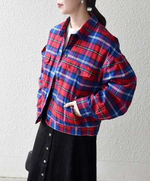 SHIPS / シップス ブルゾン | SHIPS any:〈手洗い可能〉タータン チェック キルティング シャツ ジャケット | 詳細6