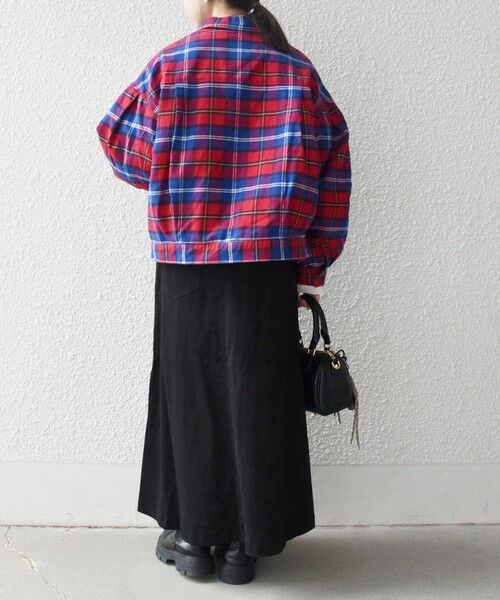 SHIPS / シップス ブルゾン | SHIPS any:〈手洗い可能〉タータン チェック キルティング シャツ ジャケット | 詳細2