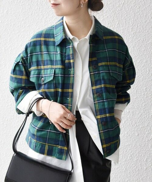 SHIPS / シップス ブルゾン | SHIPS any:〈手洗い可能〉タータン チェック キルティング シャツ ジャケット | 詳細18