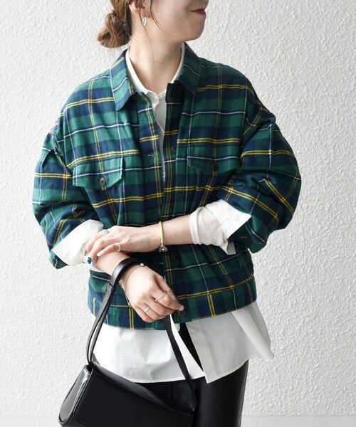 SHIPS / シップス ブルゾン | SHIPS any:〈手洗い可能〉タータン チェック キルティング シャツ ジャケット | 詳細21