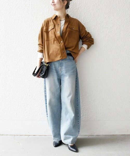 SHIPS / シップス その他アウター | SHIPS any: ポリエステル スエード ショート シャツ ジャケット | 詳細13