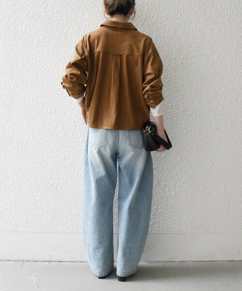 SHIPS / シップス その他アウター | SHIPS any: ポリエステル スエード ショート シャツ ジャケット | 詳細14