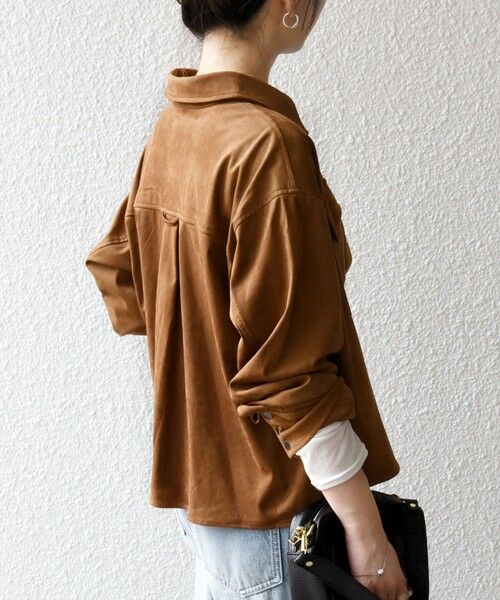 SHIPS / シップス その他アウター | SHIPS any: ポリエステル スエード ショート シャツ ジャケット | 詳細17