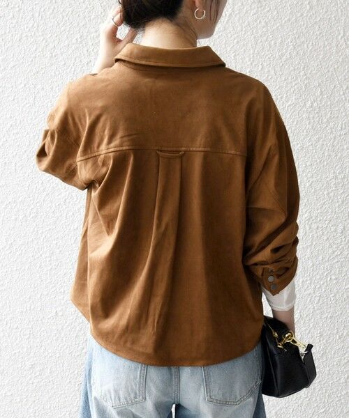 SHIPS / シップス その他アウター | SHIPS any: ポリエステル スエード ショート シャツ ジャケット | 詳細18