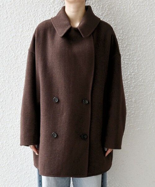 SHIPS / シップス その他アウター | 《一部追加予約》SHIPS any: リバー ダブル テーラード ミドル コクーン コート | 詳細19