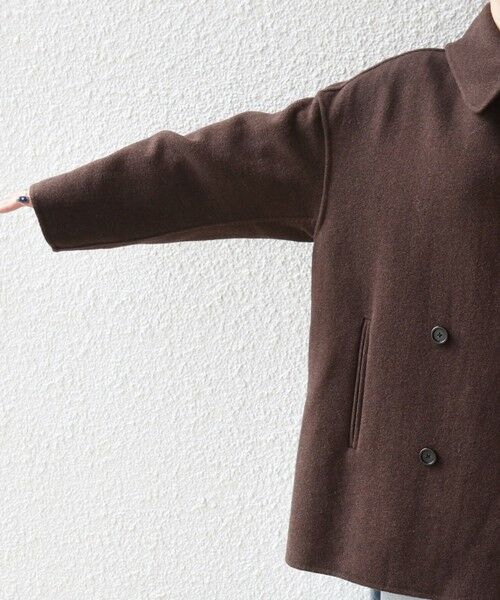 SHIPS / シップス その他アウター | 《一部追加予約》SHIPS any: リバー ダブル テーラード ミドル コクーン コート | 詳細22