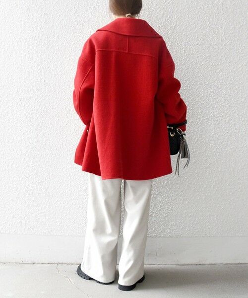 SHIPS / シップス その他アウター | 《一部追加予約》SHIPS any: リバー ダブル テーラード ミドル コクーン コート | 詳細26