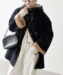 SHIPS / シップス その他アウター | 《一部追加予約》SHIPS any: リバー フーデッド Aライン ミドル コート