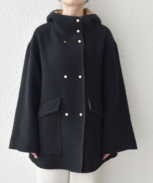 SHIPS / シップス その他アウター | 《一部追加予約》SHIPS any: リバー フーデッド Aライン ミドル コート | 詳細16