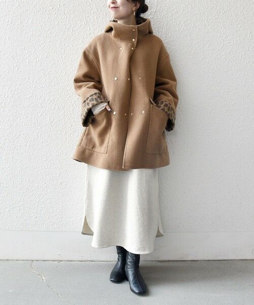 SHIPS / シップス その他アウター | 《一部追加予約》SHIPS any: リバー フーデッド Aライン ミドル コート | 詳細17