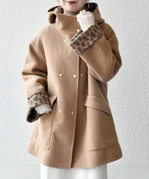 SHIPS / シップス その他アウター | 《一部追加予約》SHIPS any: リバー フーデッド Aライン ミドル コート | 詳細24