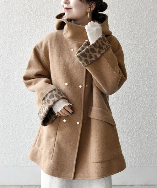 SHIPS / シップス その他アウター | 《一部追加予約》SHIPS any: リバー フーデッド Aライン ミドル コート | 詳細25