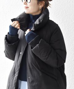 SHIPS / シップス ダウンジャケット・ベスト | SHIPS any: ナイロン スタンドカラー ダウン コクーン コート