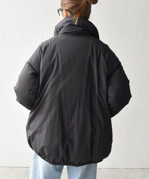 SHIPS / シップス ダウンジャケット・ベスト | SHIPS any: ナイロン スタンドカラー ダウン コクーン コート | 詳細6