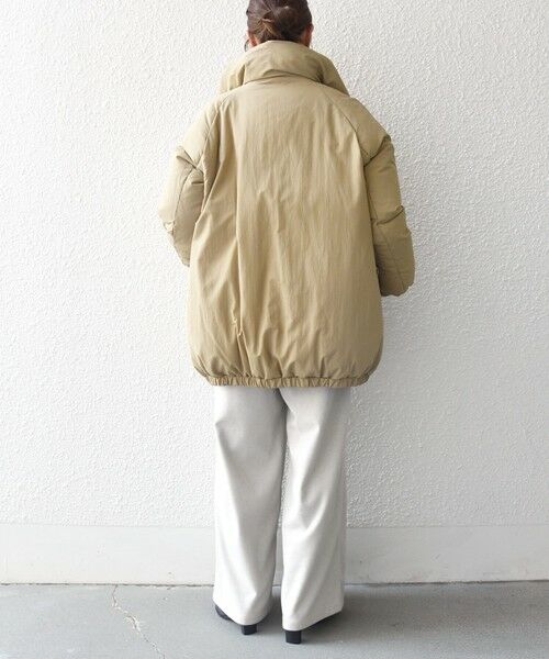 SHIPS / シップス ダウンジャケット・ベスト | SHIPS any: ナイロン スタンドカラー ダウン コクーン コート | 詳細15