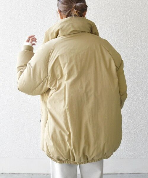 SHIPS / シップス ダウンジャケット・ベスト | SHIPS any: ナイロン スタンドカラー ダウン コクーン コート | 詳細21