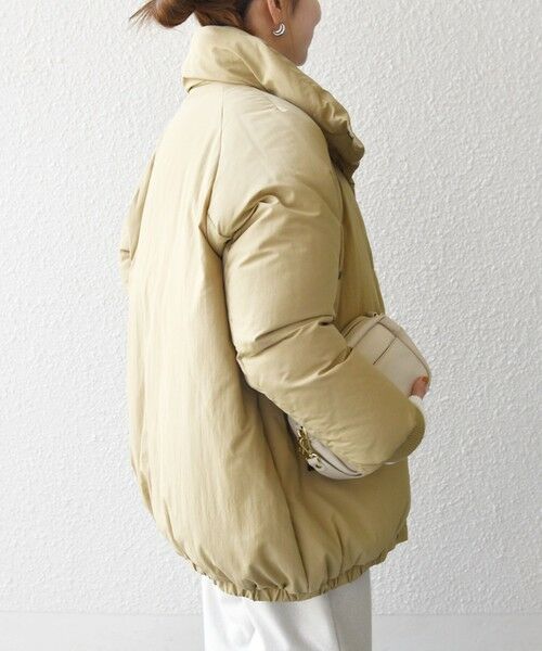 SHIPS / シップス ダウンジャケット・ベスト | SHIPS any: ナイロン スタンドカラー ダウン コクーン コート | 詳細22
