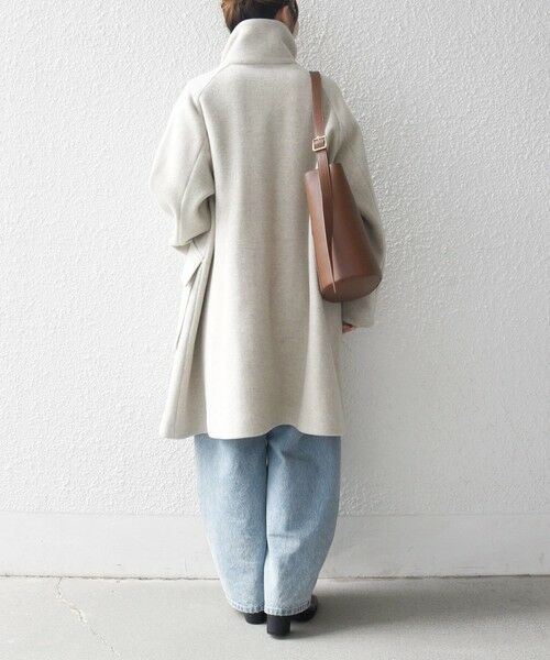 SHIPS / シップス その他アウター | SHIPS any: カシミヤ ミックス スタンドカラー ミドル コート | 詳細2