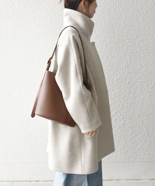 SHIPS / シップス その他アウター | SHIPS any: カシミヤ ミックス スタンドカラー ミドル コート | 詳細5