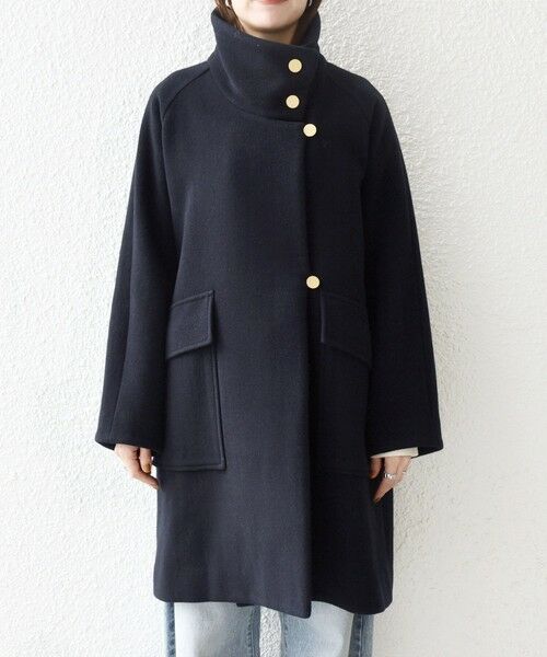 SHIPS / シップス その他アウター | SHIPS any: カシミヤ ミックス スタンドカラー ミドル コート | 詳細26